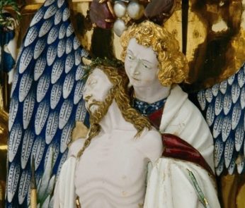 scultura di christo patiens di Jean Du Vivier