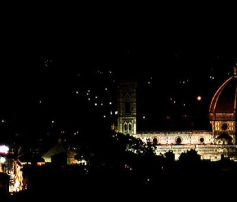 panorama Firenze notte di San Lorenzo