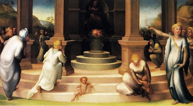 Casa Martelli: il culto di Vesta di Domenico Beccafumi