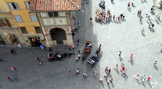 Strade vicino al Duomo di Firenze